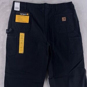 Carhartt Original Dungaree‎ Fit Pants Mens Size 44x36 Black Utility Carpenter
